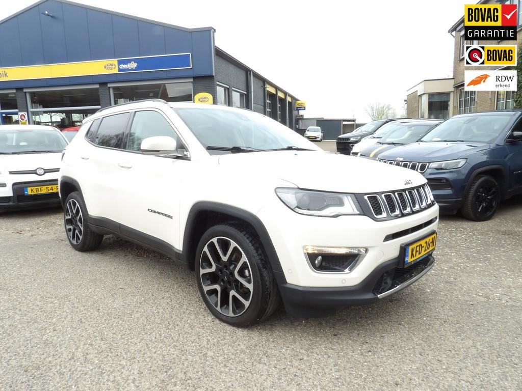 Jeep Compass 1.4 MultiAir Limited / Trekhaak / Rijklaarprijs, Voorwielaandrijving, 12 maanden, Gebruikt, Zwart