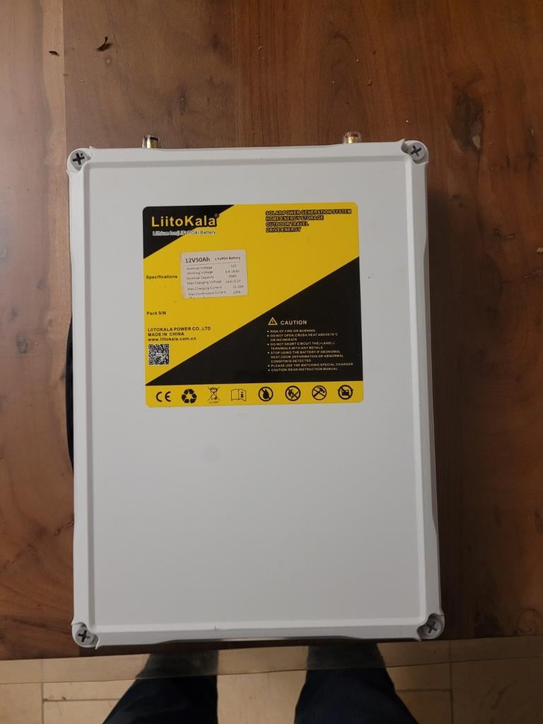 Liitokala 50ah lifepo4 accu zgan outdoor box, Ophalen of Verzenden, Nieuw