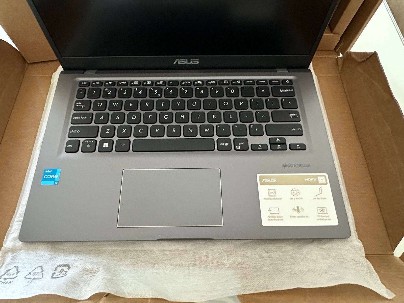 Nieuwe Asus Vivobook X415EA - i3 11e gen, 8GB RAM, 14 inch S, Ophalen, 2 tot 3 Ghz, Qwerty, 8 GB