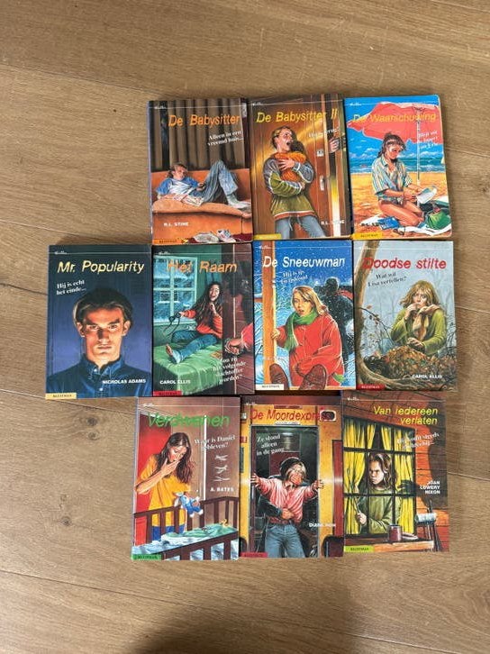 10 Kluitman jeugdthrillers - R.L. Stine e.a. - jaren '90, Boeken, Ophalen of Verzenden, Gelezen