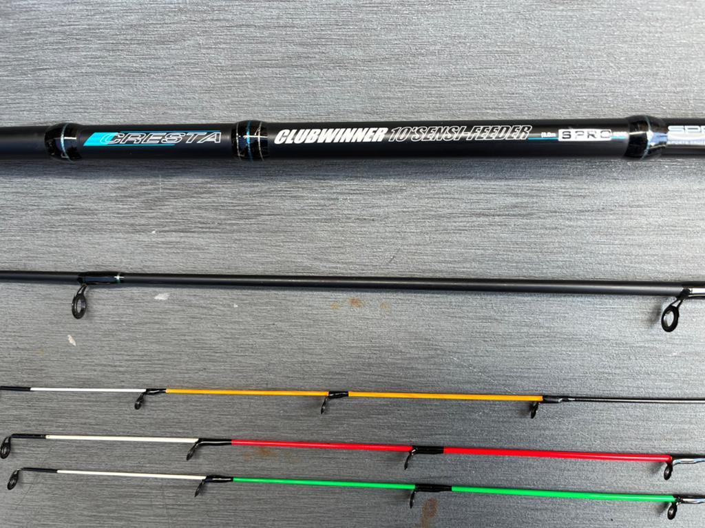 Spro Cresta Clubwinner 10 ft Sensi Feeder in nieuwstaat 3 M, Ophalen of Verzenden, Zo goed als nieuw, Werphengel