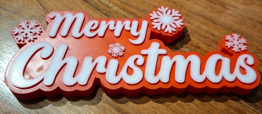 Merry christmas bord, Diversen, Kerst, Ophalen of Verzenden, Nieuw