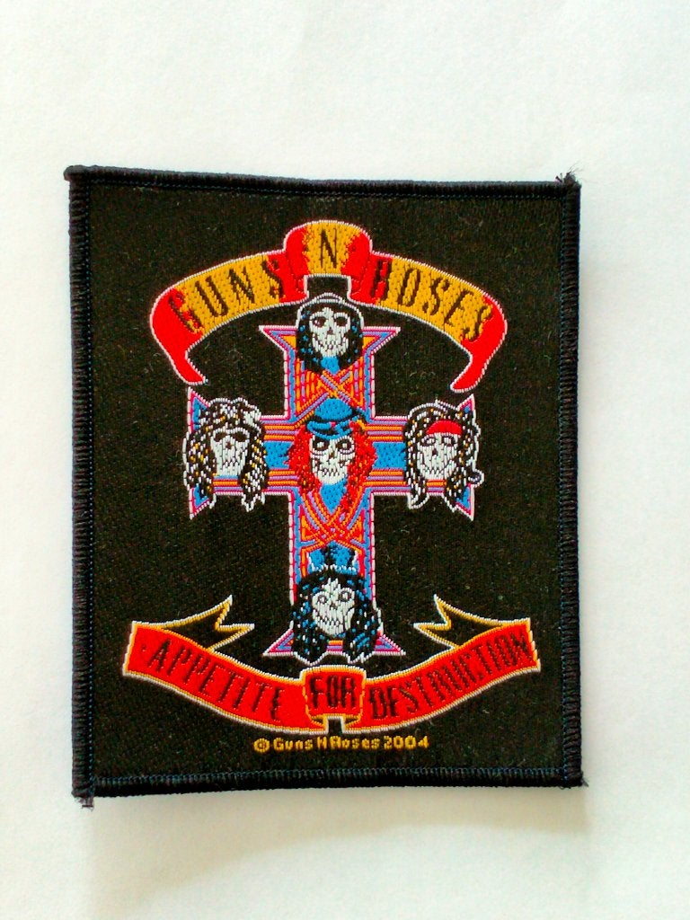 Guns N Roses Appetite 2004 kleding embleem patch rock, Verzenden, Zo goed als nieuw, Kleding
