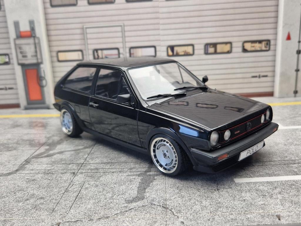 1:18 Volkswagen Polo MK2 G40 - Zwart - met Ronal turbo velge, Hobby en Vrije tijd, Modelauto's | 1:18, Overige merken, ., Nieuw