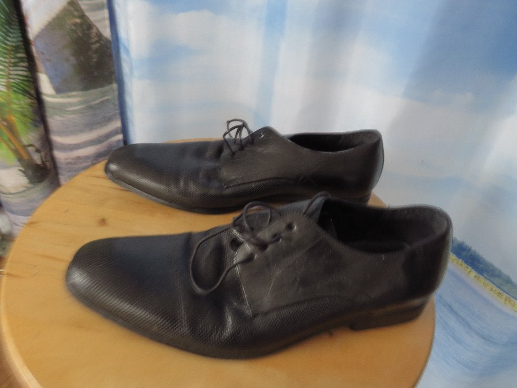 zwarte leren nette schoenen mt 44 van wilvorst, Zwart, Ophalen of Verzenden, Gedragen, Wilvorst