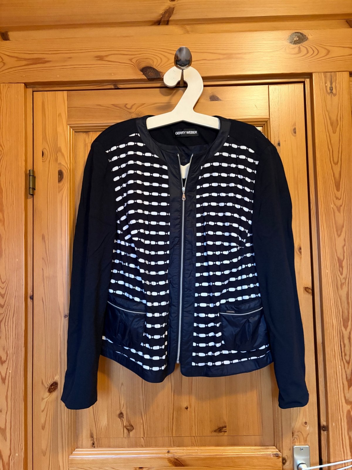 Jas en rok gerry weber blauw oto 63 lengte 61 mooie rits, Ophalen of Verzenden, Zo goed als nieuw, Blauw, Overige typen