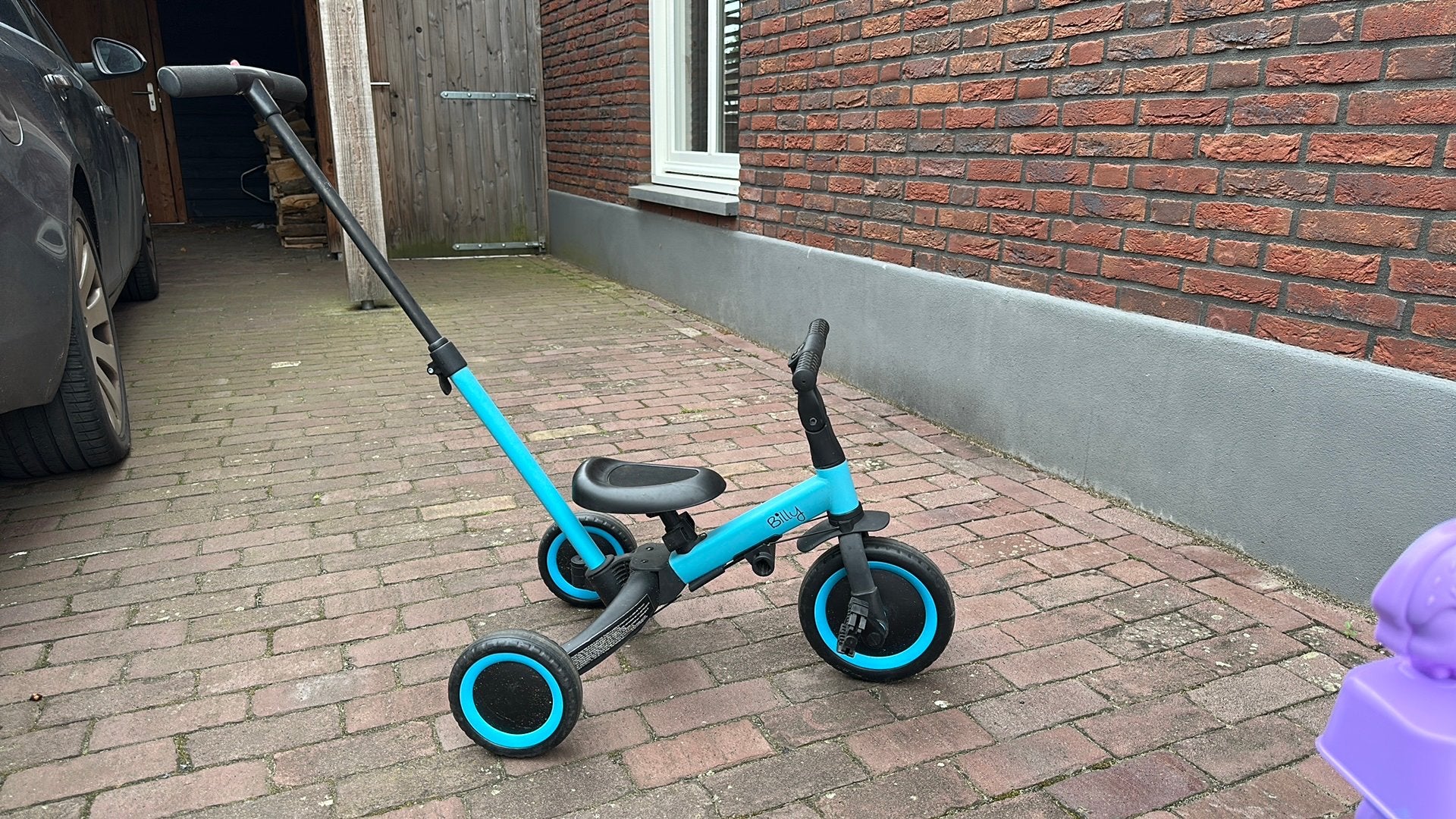 Mooie billybike, gio tricycle, Ophalen, Duwstang