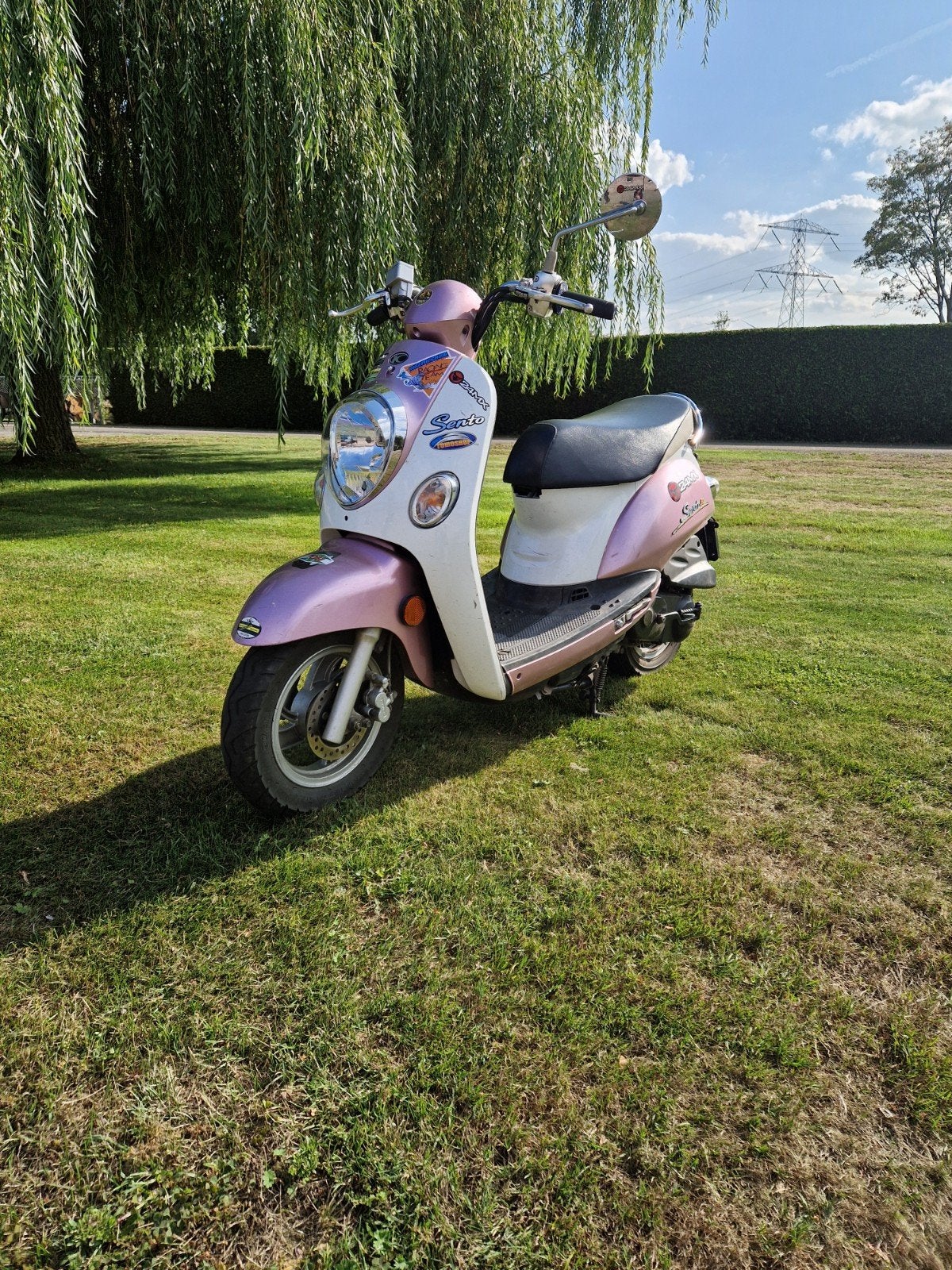 kymco sento geel kenteken, Fietsen en Brommers, Snorfietsen en Snorscooters, Ophalen, Gebruikt, Kymco, Benzine