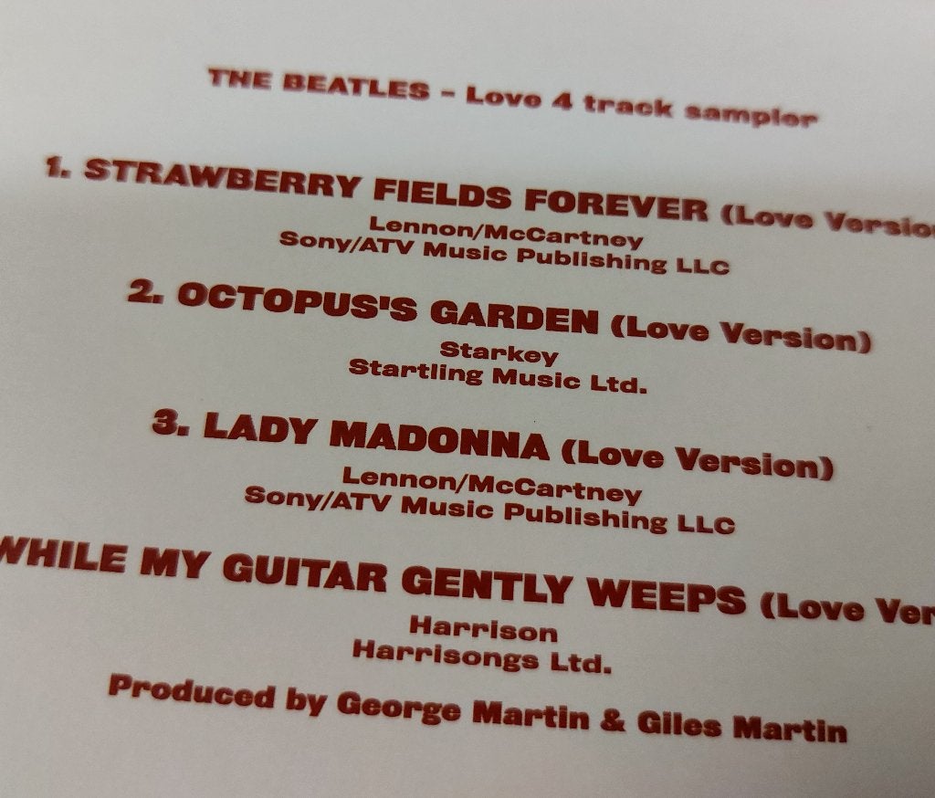 The Beatles Love PROMO CD-SAMPLER NIEUW Strawberry Fields +3, Eerste persing, Ophalen of Verzenden, Nieuw in verpakking, EP