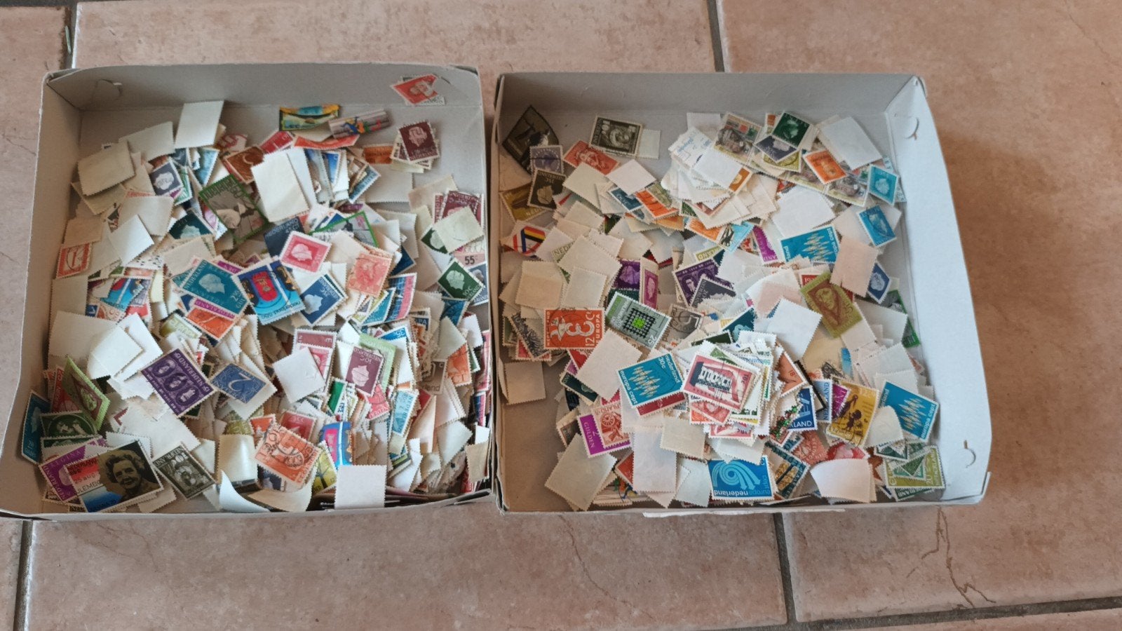 postzegels, Ophalen