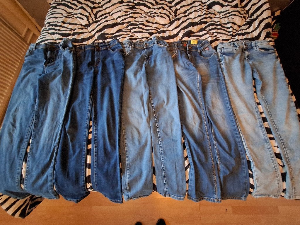 Kinder spijkerbroeken maat 158, Ophalen of Verzenden, Zo goed als nieuw, Jongen, Broek