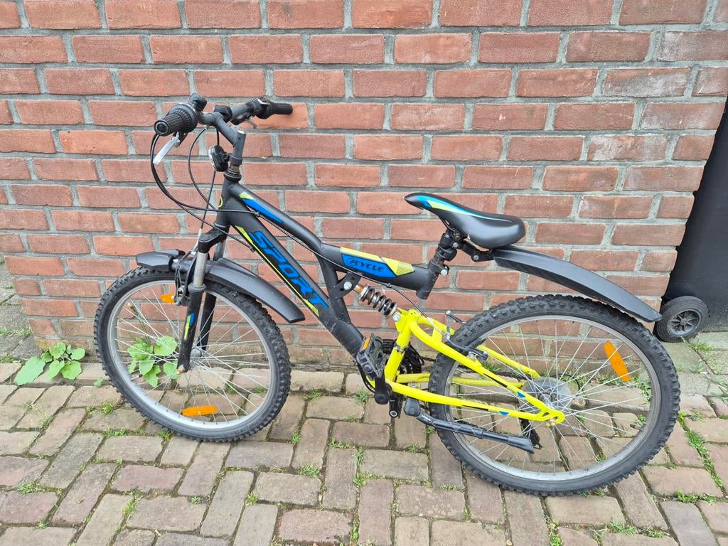 24 inch Crossfiets - Gebruikt, Ophalen, Gebruikt, Staal, Velgrem