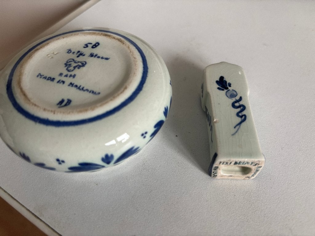 delfts blauw miniaturen teab kom ruilen voor chocolade of, Ophalen of Verzenden