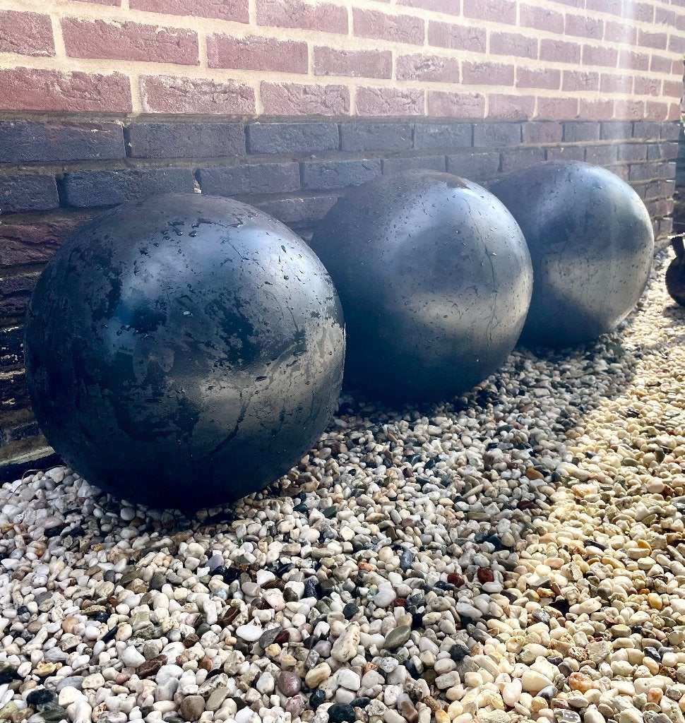 Zwart beton bol 350mm, Ophalen, Nieuw, Beton, Overige typen