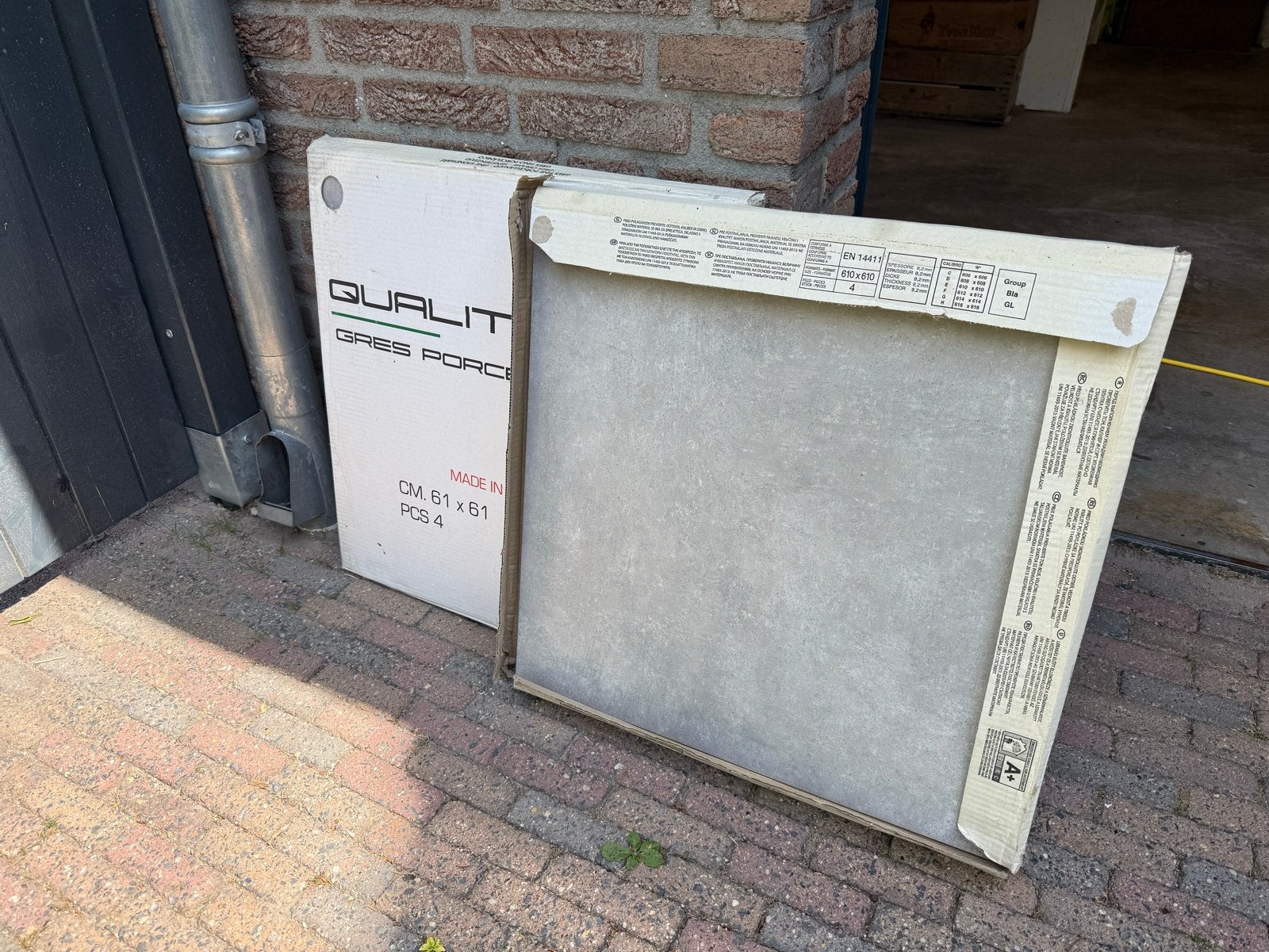 6 stuks gres porcellanato tegels 61x61 cm voor badkamer/wc, Ophalen, 60 cm of meer, Keramiek, Nieuw