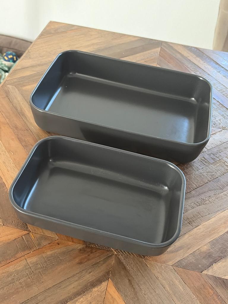 IKEA Koncis Ovenschaal Set - 2 Stuks, Overige typen, IKEA, Ophalen of Verzenden, Zo goed als nieuw