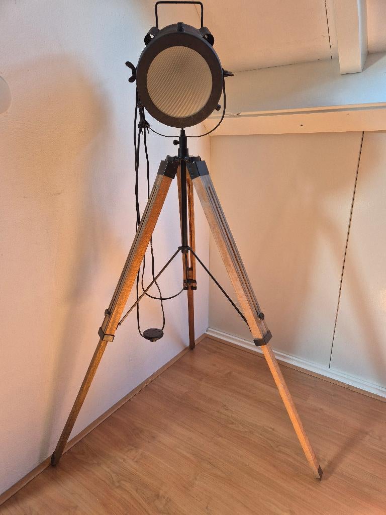 Stalamp Loods 5, Huis en Inrichting, Lampen | Vloerlampen, Ophalen, Zo goed als nieuw, Glas, 100 tot 150 cm