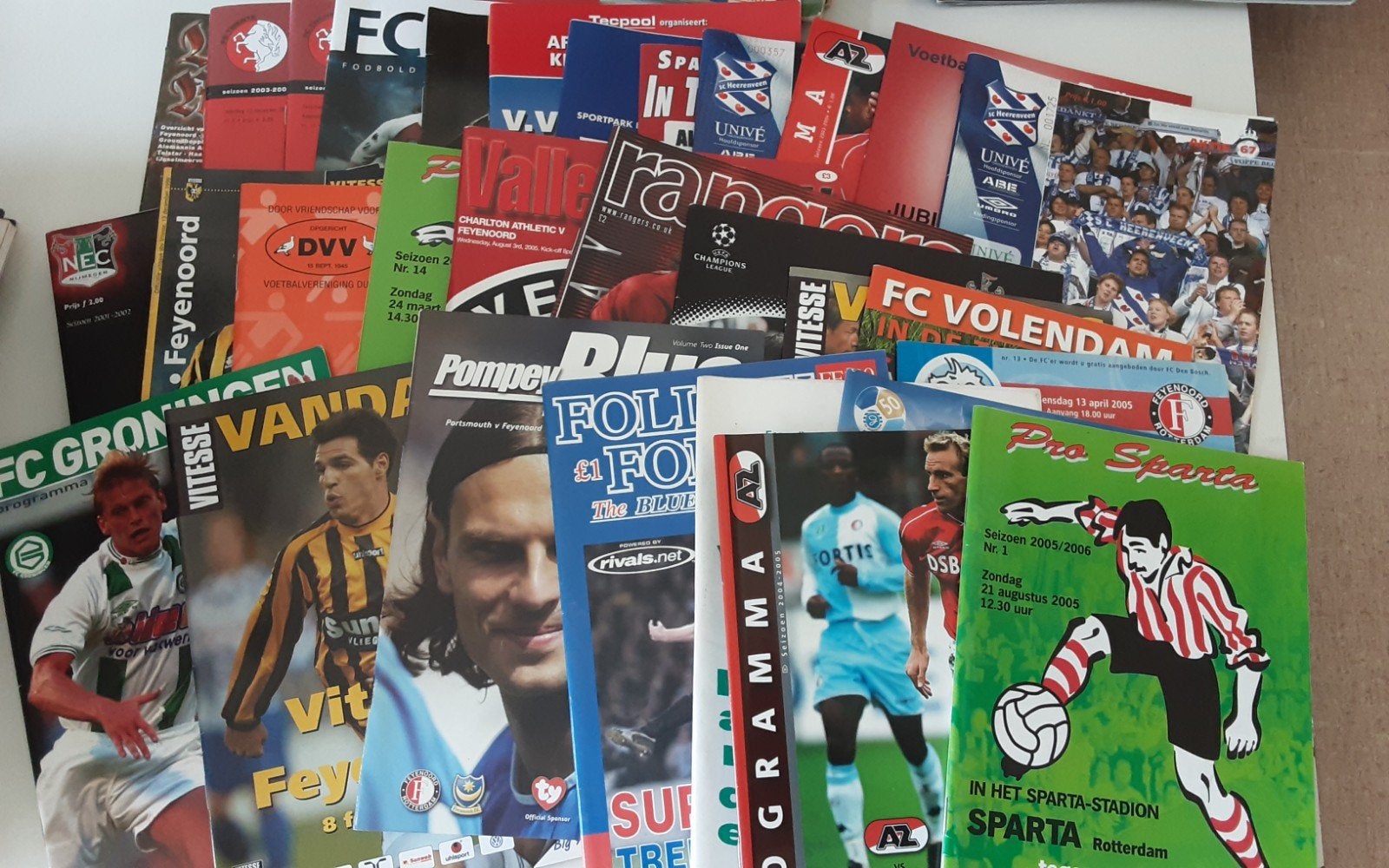 Grote collectie Feyenoord voetbalprogramma's en fanbladen, Ophalen, Gelezen, Diverse, Balsport