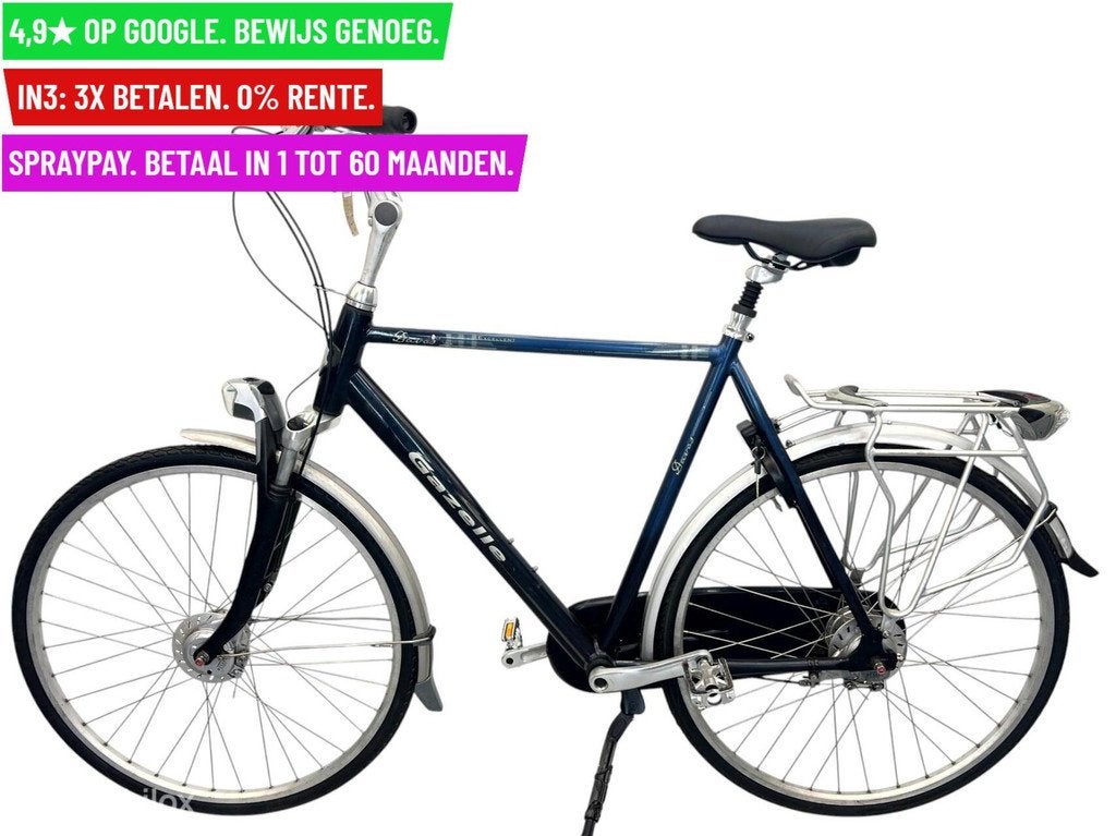 Herenfiets Gazelle Davos 28"/61cm/8ver - Garantie/Levering, Fietsen en Brommers, Fietsen | Heren | Herenfietsen, 9713 Bv Groningen