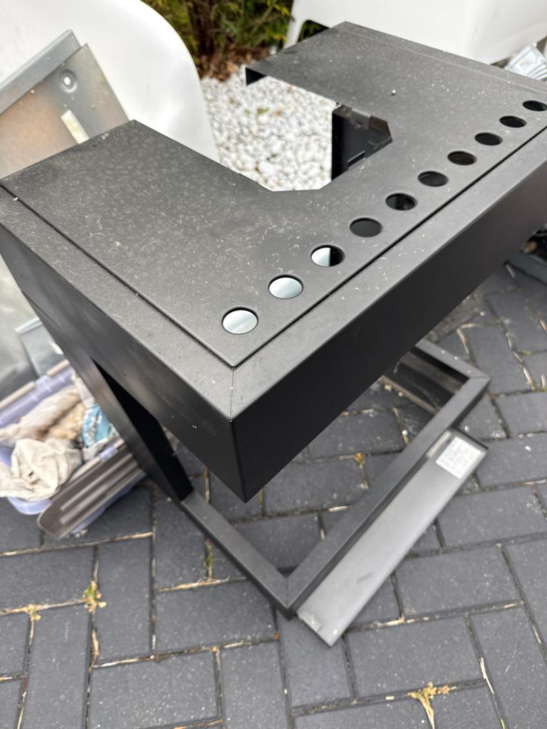 Gebruikte Gashaard met Zwart Metalen Omkasting, Huis en Inrichting, Kachels, Ophalen, Zo goed als nieuw, Gas, Gaskachel