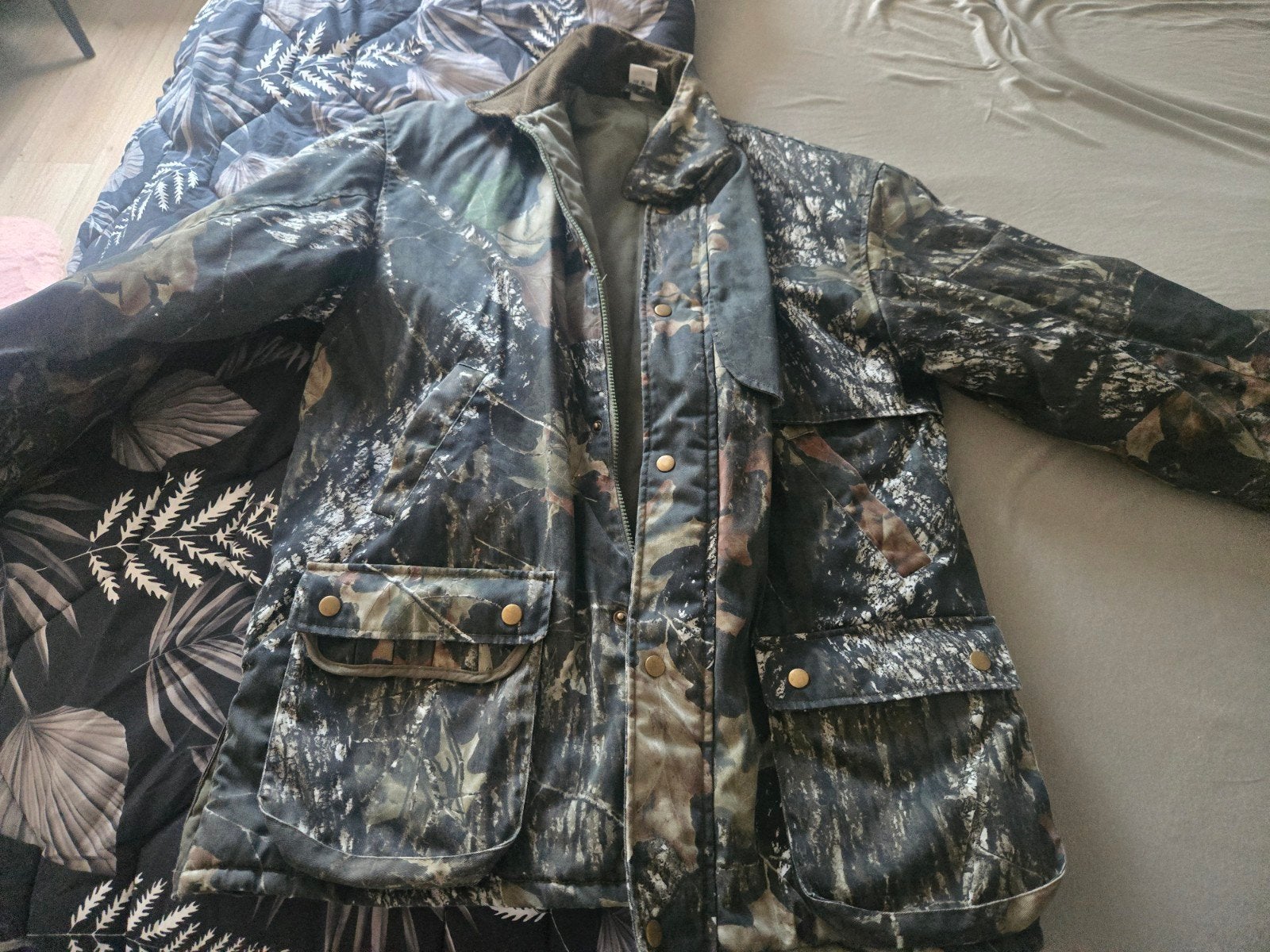 Camo jachtjas met gewatteerde voering, Kleding | Heren, Jassen | Winter, Ophalen of Verzenden, Zo goed als nieuw, Meerkleurig