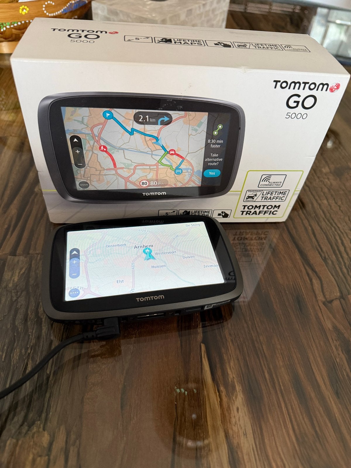 Tomtom GO 5000 navigatiesysteem - Zo goed als nieuw, Ophalen of Verzenden, Zo goed als nieuw
