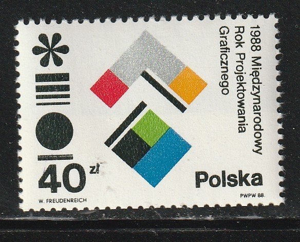 Polen 1988 - Grafisch design, Ophalen, Polen, Postfris