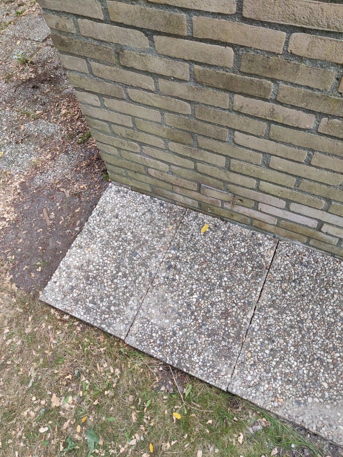 Gratis Grindtegels 60 x 40 cm, Tuin en Terras, Tegels en Klinkers, Ophalen, Gebruikt, 10 m² of meer, Beton