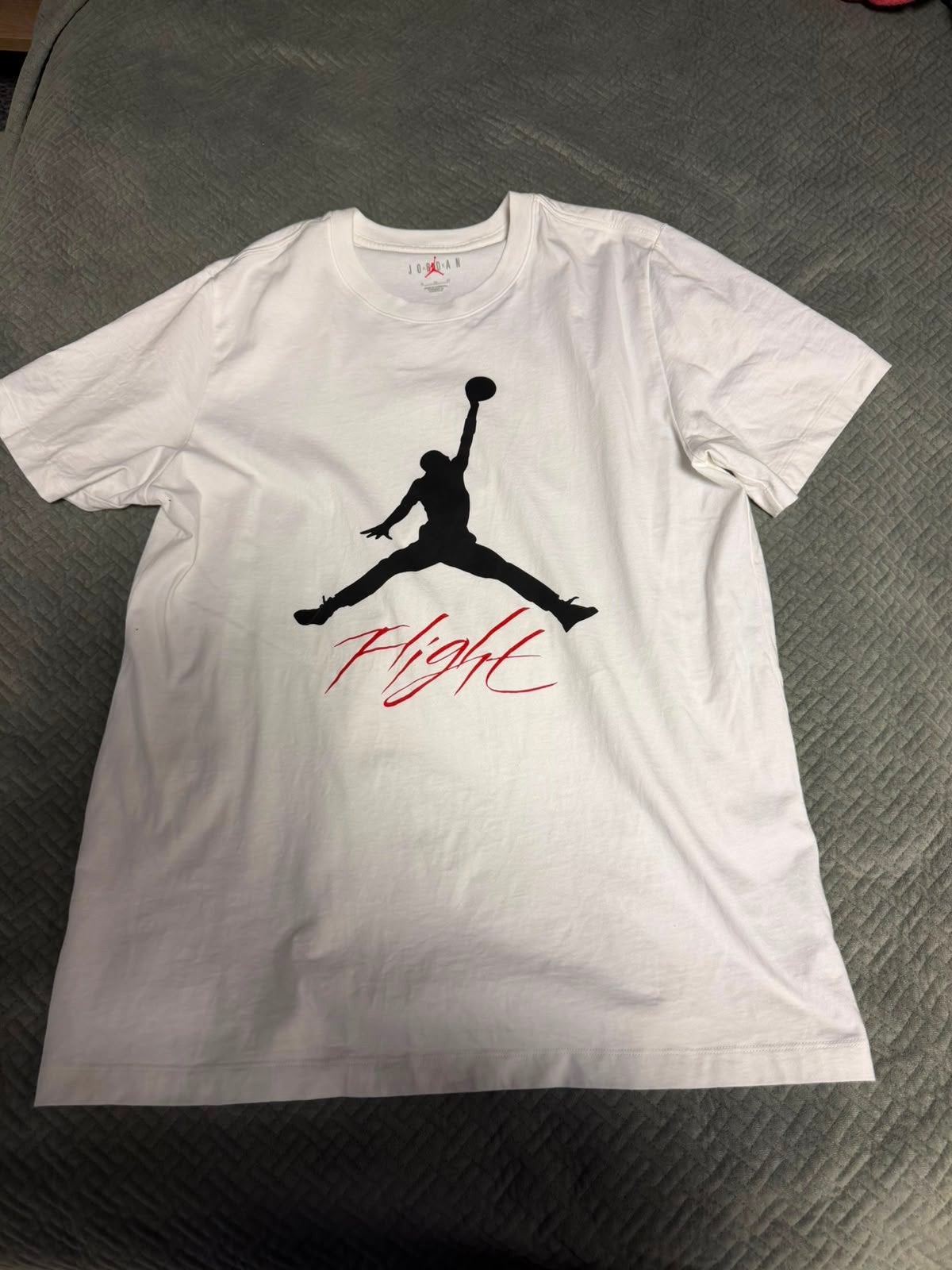 Witte Jordan Flight t-shirt, Ophalen of Verzenden, Gedragen, Maat 56/58 (XL), Wit