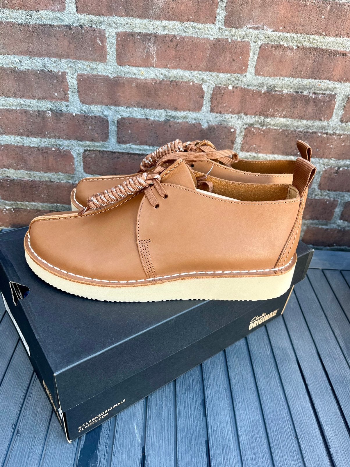 Clarks desert trek vibram tan leather 43 new ds wallabee, Kleding | Heren, Bruin, Verzenden, Boots, Nieuw