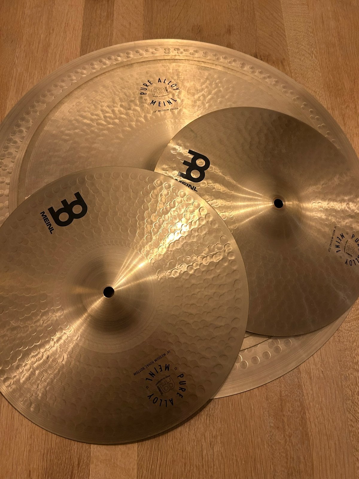 Meinl Pure Alloy Medium Cymbal Set - Grote maten!, Muziek en Instrumenten, Ophalen of Verzenden, Gebruikt, Overige merken