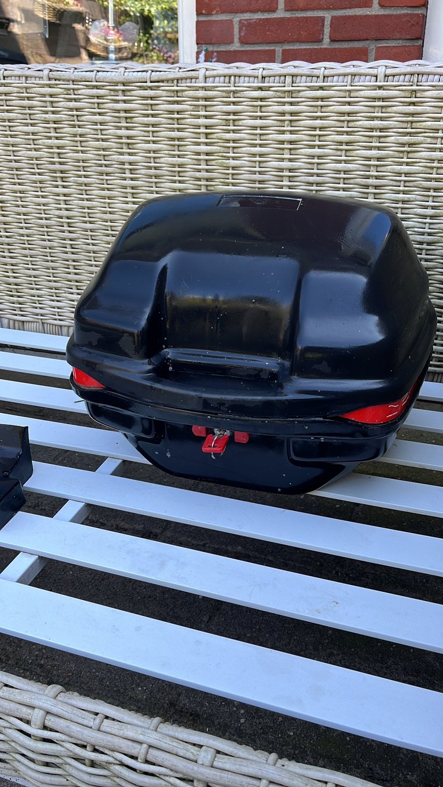 Koffer voor op scooter of motor, Motoren, Ophalen, Zo goed als nieuw