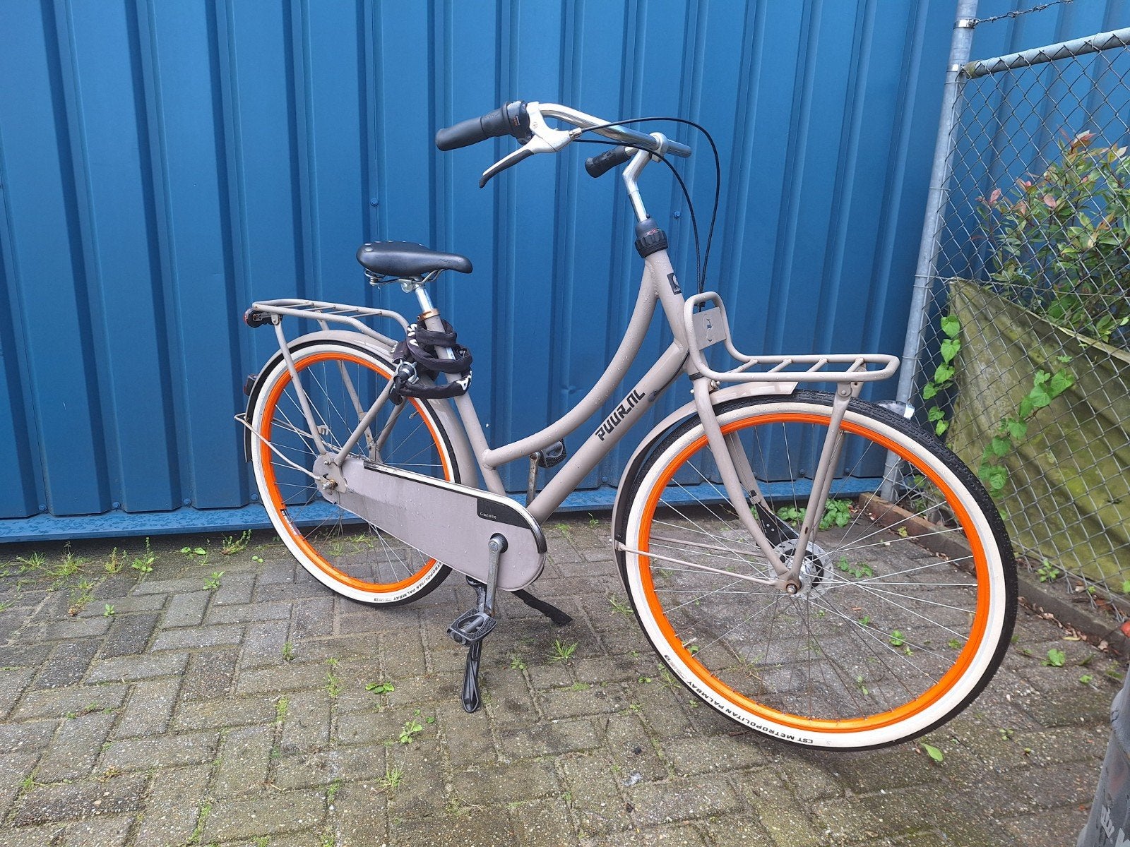 Gazelle puur nl / taupe & oranje / transport fiets!, 56 cm of meer, Ophalen of Verzenden, Gebruikt, Versnellingen