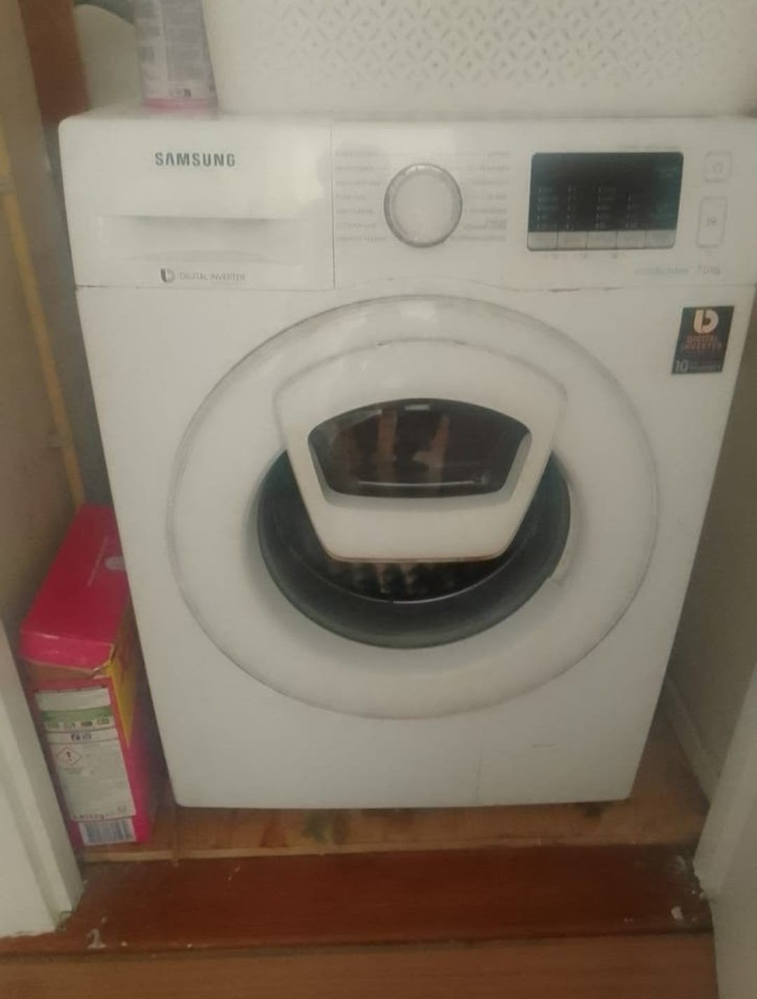 Samsung Wasmachine WW70K5400WW/EN - 7kg, Witgoed en Apparatuur, Wasmachines, Ophalen, Gebruikt, Voorlader, 85 tot 90 cm