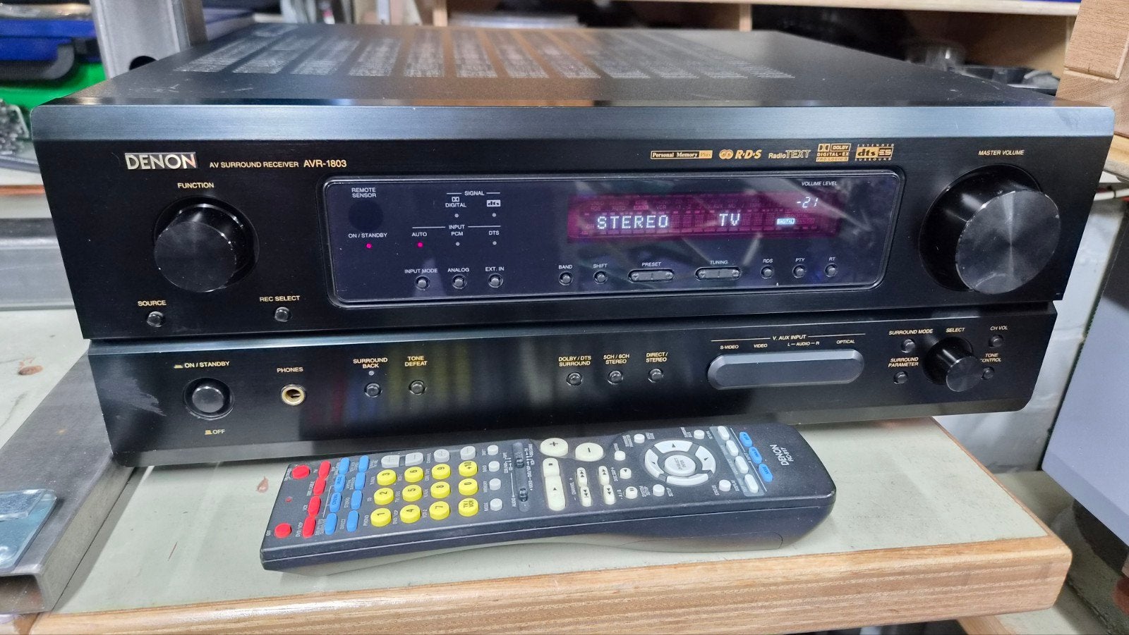 Denon AVR 1803 receiver. Werkt goed. €50., Ophalen, Gebruikt, Denon, 120 watt of meer