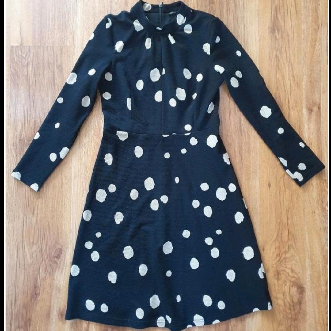 Jurk met lange mouwen • STEPS • Maat 36, Zwart, Ophalen of Verzenden, Zo goed als nieuw, Knielengte