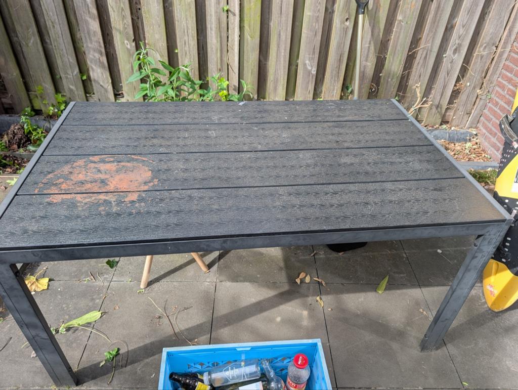 Tuin/Balkontafel, Tuin en Terras, Ophalen, Gebruikt, Rechthoekig, Aluminium