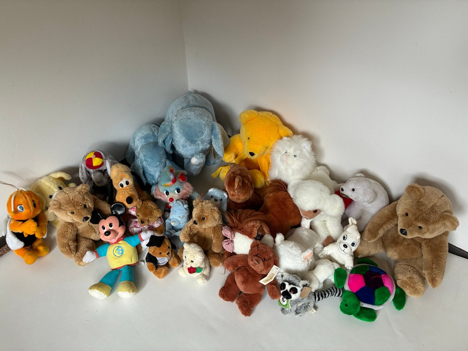 Grote partij knuffels, netjes en in goede staat, Ophalen, Gebruikt, Overige merken, Overige karakters