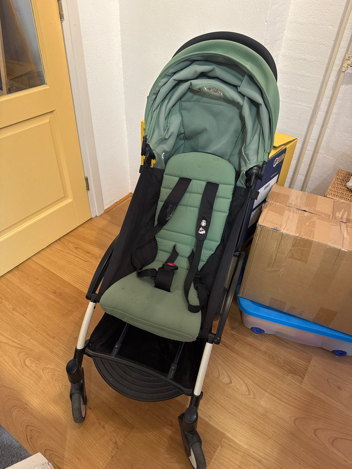 Babyzen Yoyo kinderwagen - Groen, Ophalen, Gebruikt, Overige merken, Verstelbare rugleuning