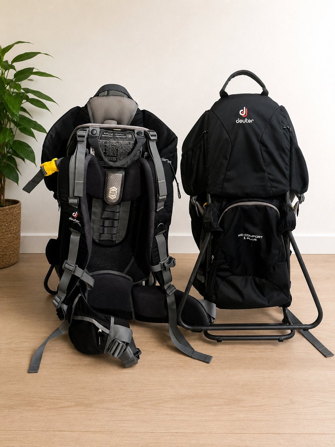 Deuter Kid Comfort Plus Draagzak - Zwart, Gebruikt, Rug, Draagzak, Ophalen
