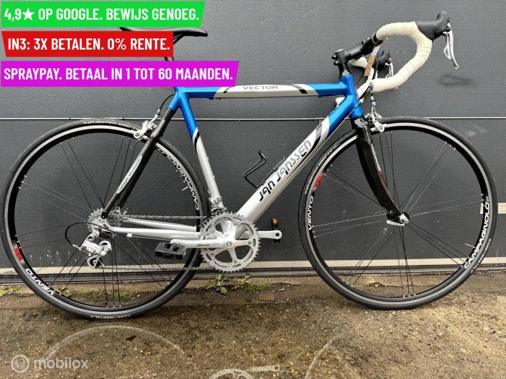 Racefiets Jan Janssen Vector 28"/55cm/Grijs