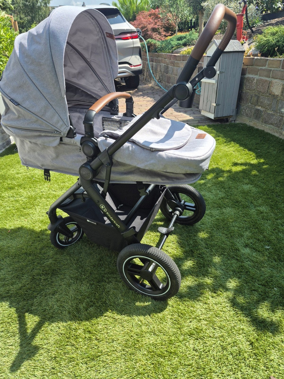 Kinderkraft Combiwagen met Reiswieg en Autostoeltje, Kinderen en Baby's, Kinderwagens en Combinaties, Gebruikt, Combiwagen, Verstelbare duwstang