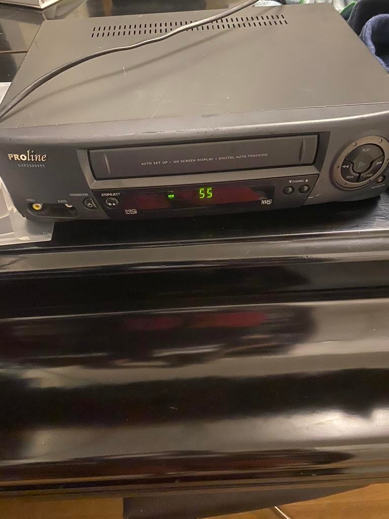Proline gvp2500vps vhs video recorder retro vintage, Audio, Tv en Foto, Videospelers, Ophalen of Verzenden, Zo goed als nieuw
