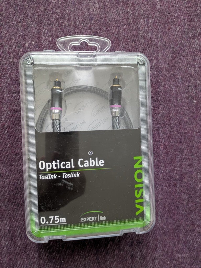 König Optische kabel (Toslink) 0.75 meter, Audio, Tv en Foto, Audiokabels en Televisiekabels, Ophalen of Verzenden, Nieuw, Minder dan 2 meter