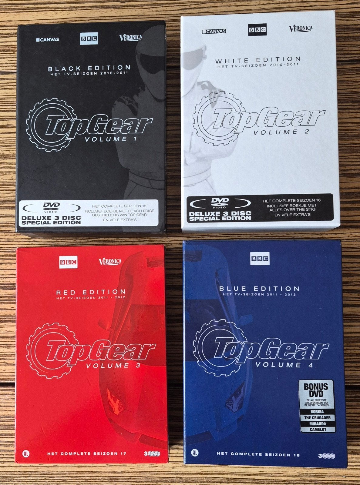 Top Gear Volume 1 t/m 4, Verzamelen, Automerken, Motoren en Formule 1, Ophalen of Verzenden, Zo goed als nieuw, Auto's