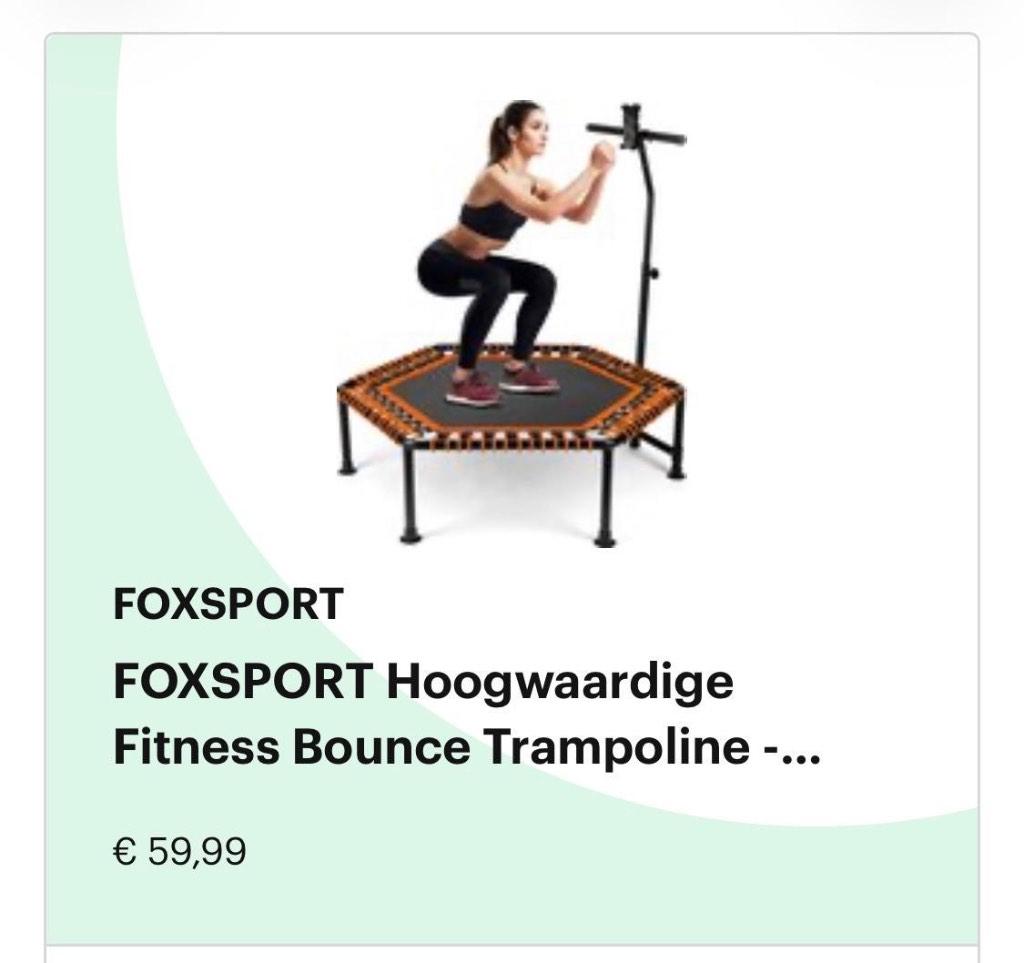 Foxsport Fitness Trampoline – Bounce / Rebounder – Nieuw, Ophalen, Nieuw, Overige typen