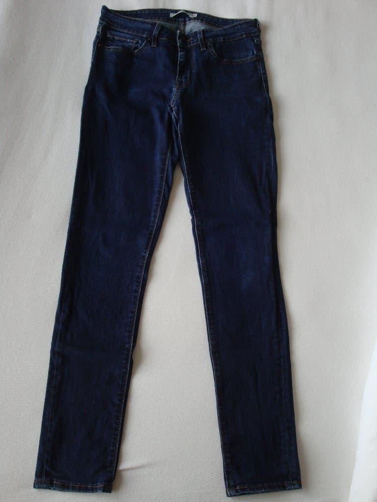 Jeansmaat 27. Lange blauwe LEVI'S 711 jeans., Kleding | Dames, Blauw, Ophalen of Verzenden, Zo goed als nieuw, W27 (confectie 34) of kleiner