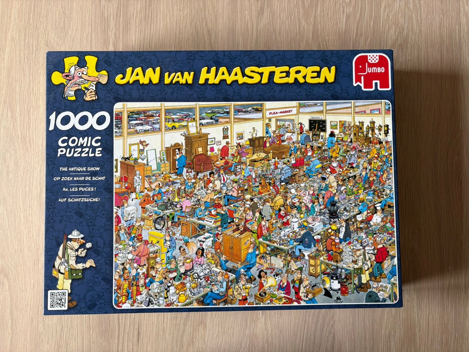Jan van Haasteren - 1000 - Antiekmarkt, Ophalen, 500 t/m 1500 stukjes, Zo goed als nieuw