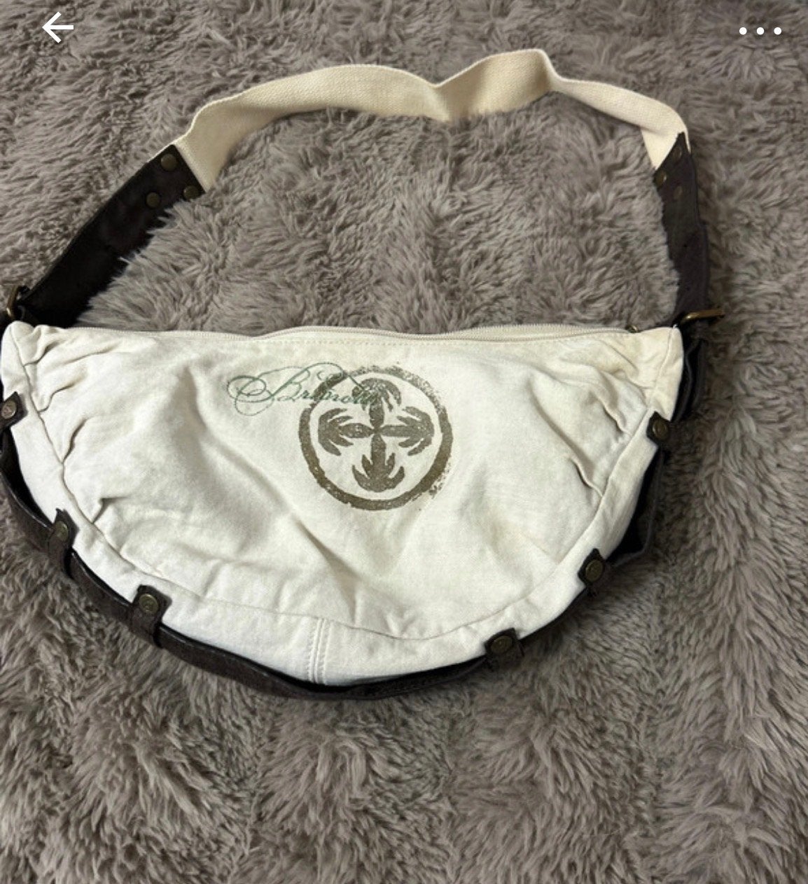 Brunotti Dames Schoudertas Crème Stof, Ophalen of Verzenden, Gebruikt, Beige, Schoudertasje