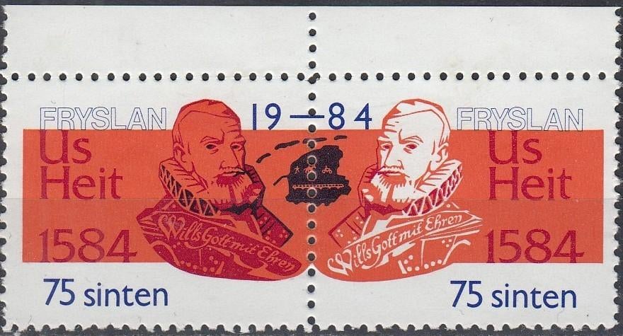 Nederland- SP-01- Fryslan- Augustinusga- 1984- Us Heit- O, Verzenden, Na 1940, Postfris